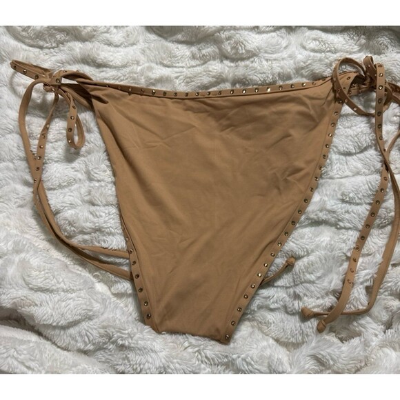 Skims swim rhinestone tie bottoms Ochre Size 4X NWT - Picture 4 of 4